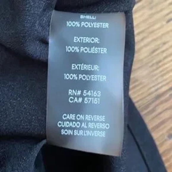 Calvin Klein Two-Tone Black & White Contrast Long Sleeve Half Zip Blouse Size L - Picture 6 of 10